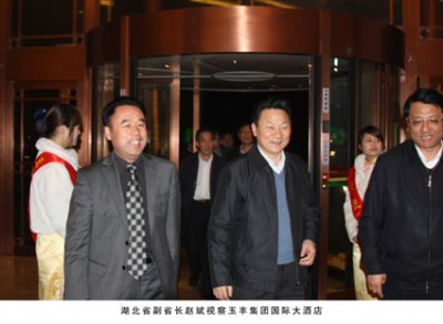 湖北省副省長(zhǎng)趙斌視察玉豐國(guó)際大酒店